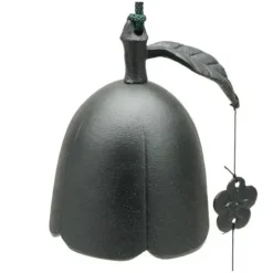 Clearance MIYA Company Wind Chime Plum Bell Black 5"