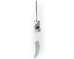 MIYA Company Wind Chime Shiba Blue/White