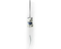 MIYA Company Wind Chime Shiba Blue/White