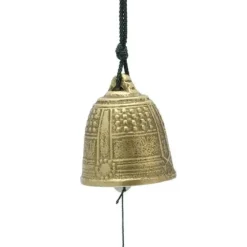 Clearance MIYA Company Wind Chime Temple Bell Gold Xl